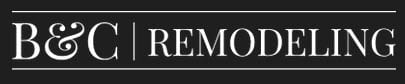 B&C Remodeling company logo on dark background
